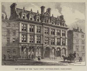 Nye kontorer for Daily News, Bouverie-Street, Fleet-Street af Frank Watkins